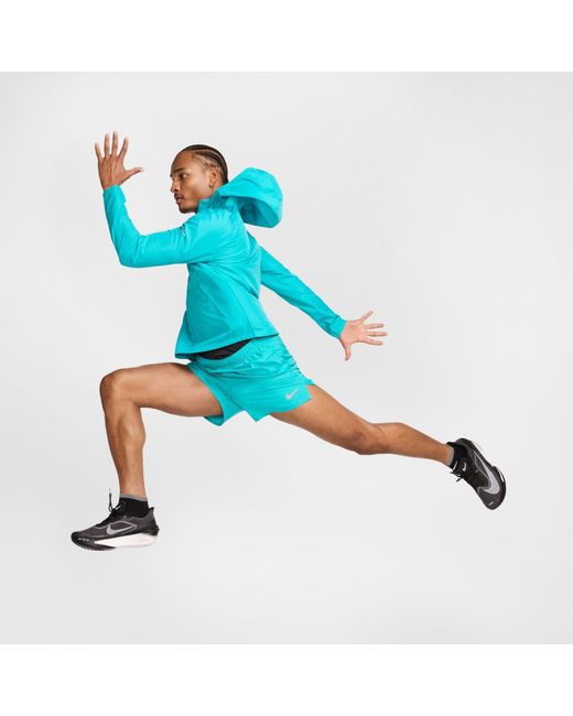 Nike Blue Miler Repel Running Jacket for men