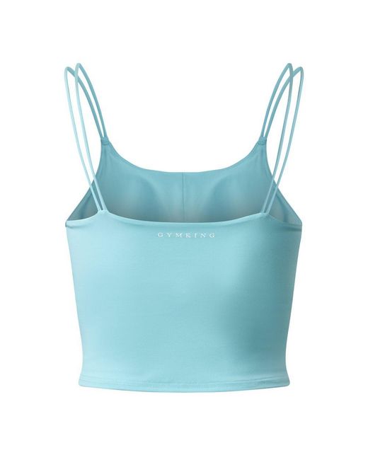 Gym King Blue 365 Long Line Tank