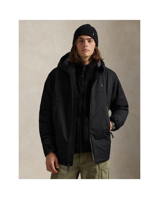 Polo Ralph Lauren Black Heavy Eastland Jacket Windbreaker for men