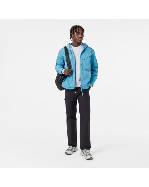 C P Company Blue C.P. Company Padded Bomber Jacket for men