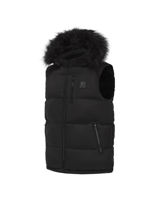 SoulCal & Co California Black 2 Zip Gilet for men