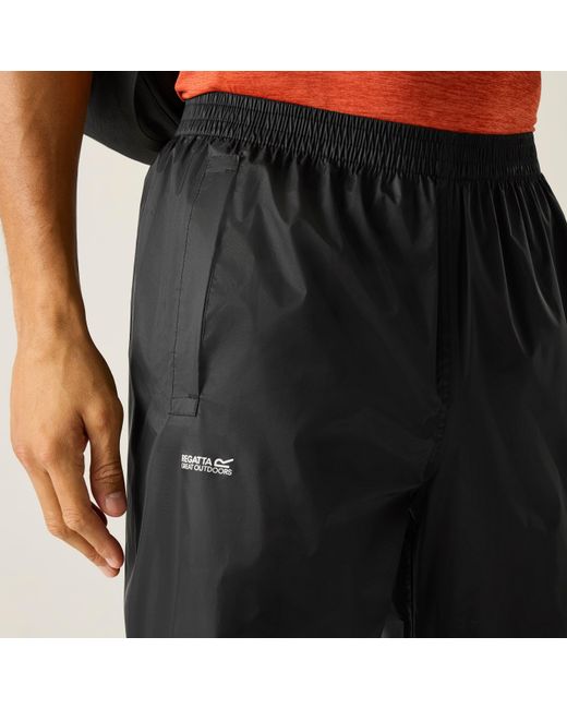 Regatta Black Waterproof Trousers for men