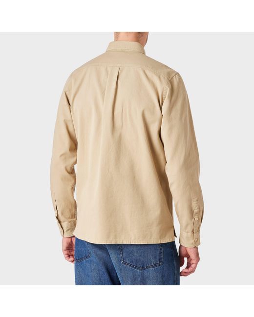 Paul Smith Natural Zebra Long Sleeve Overshirt for men