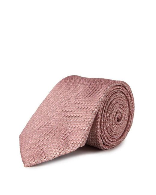Haines and Bonner Pink Silk Grenadine Tie for men