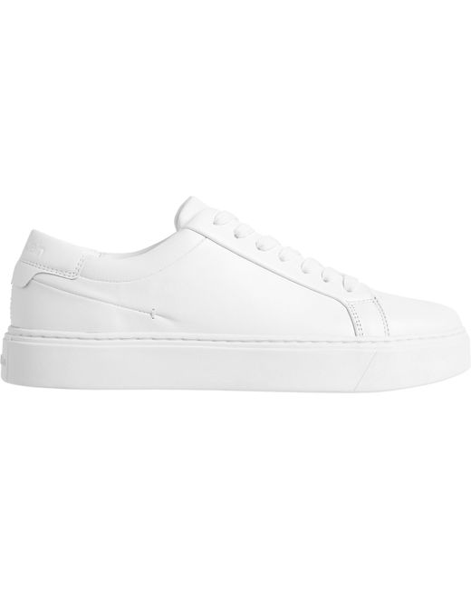 Calvin Klein White Low Court Trainers for men