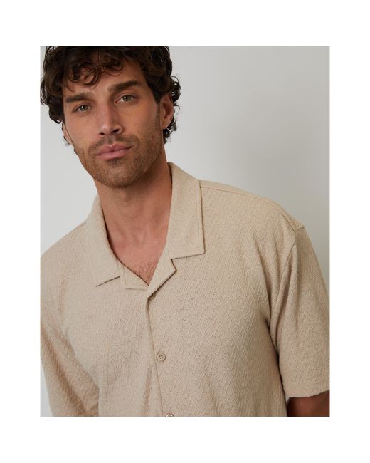 Threadbare Brown Selkirk Short-Sleeve Shirt for men