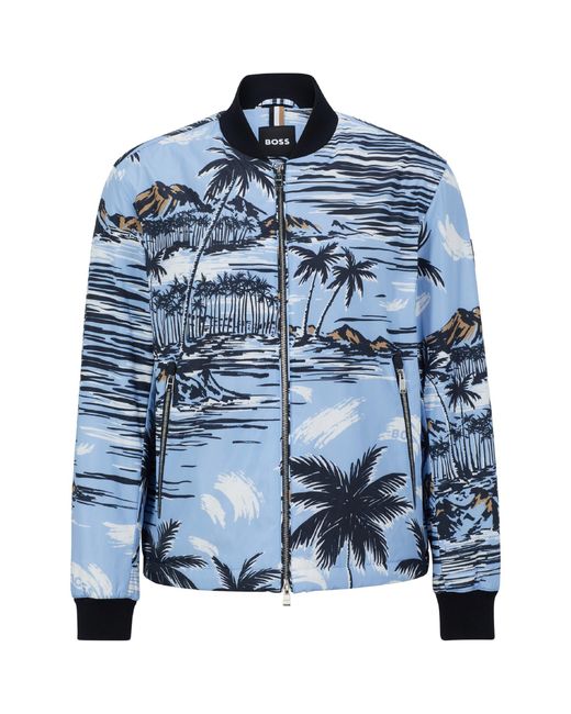Boss Blue Clovis Softshell Jacket for men
