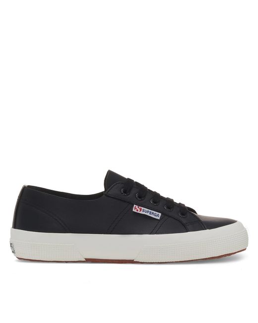 Superga Blue Nappa Canvas Low Trainers