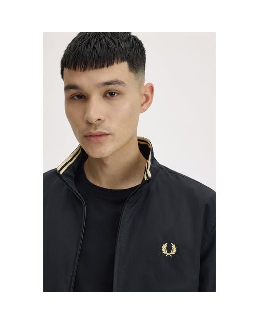 Fred Perry Black Brentham Jacket for men