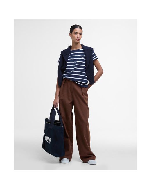 Barbour Blue Otterburn Stripe T-Shirt