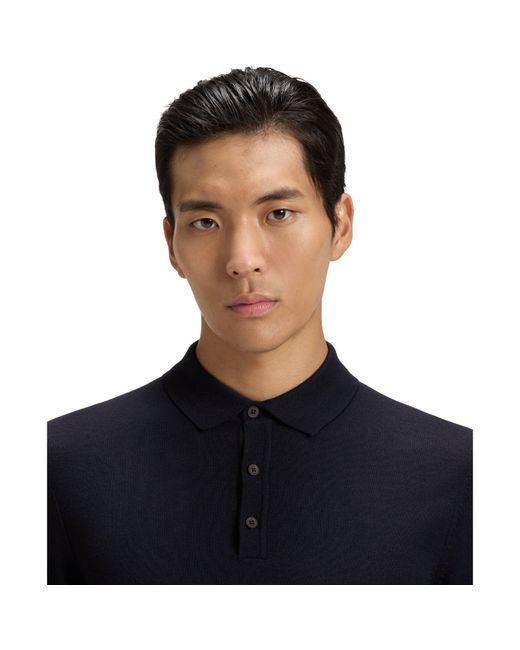 Boss Black Lancione Long-Sleeve Polo for men