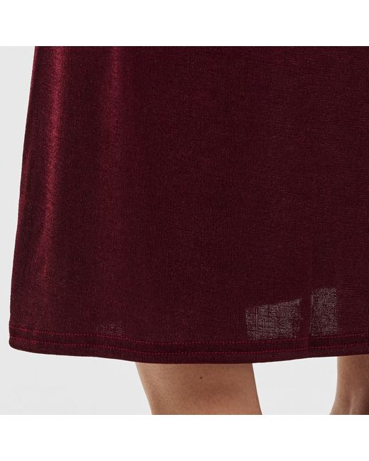 Missy Empire Red Column Skirt