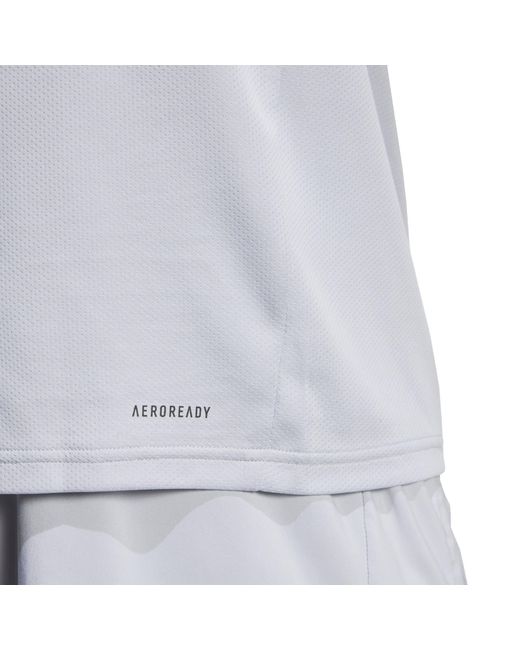Adidas Blue Training Essentials Base T Shirt for men