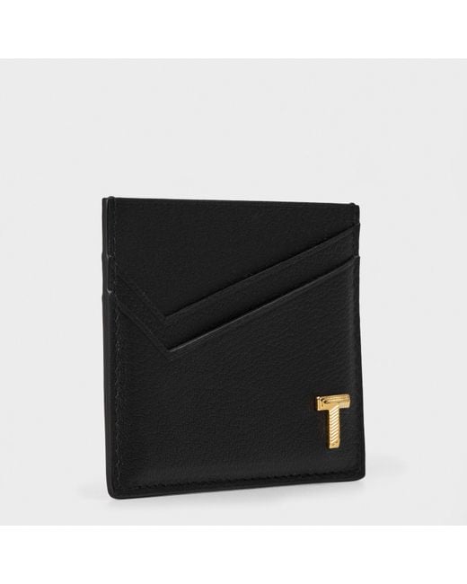 Tiffany & Co Black Lt Cardigan Case 99 Card Holder