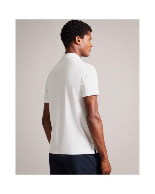 Ted Baker Natural Regular Fit Zeiter Polo Shirt for men
