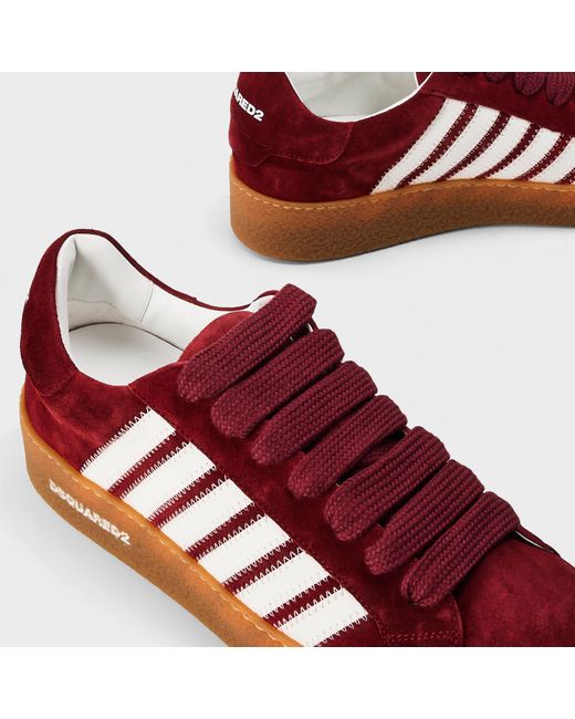 DSquared² Red Low-Top Trainers for men