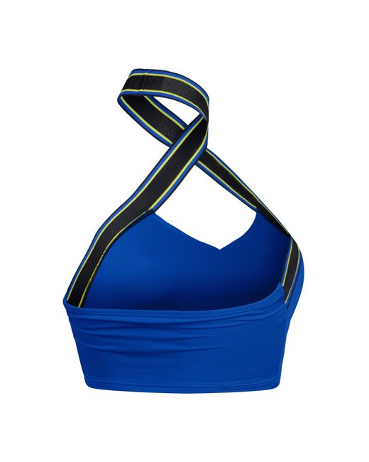 Speedo Blue Halter Crop Top Bikini