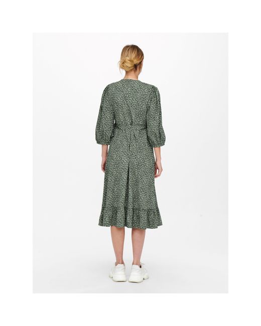 ONLY Green Olivia Wrap Dress