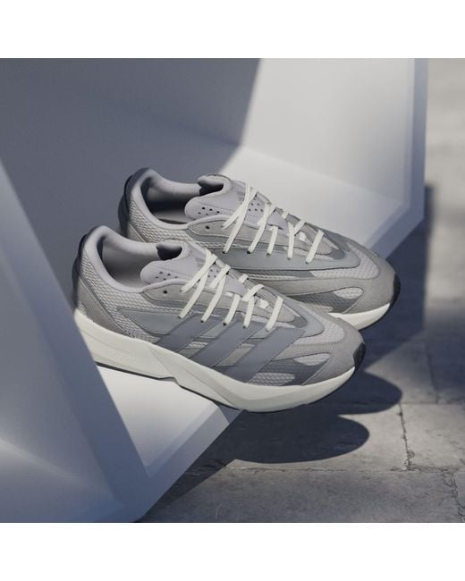 Adidas Gray Lightblaze Trainers for men