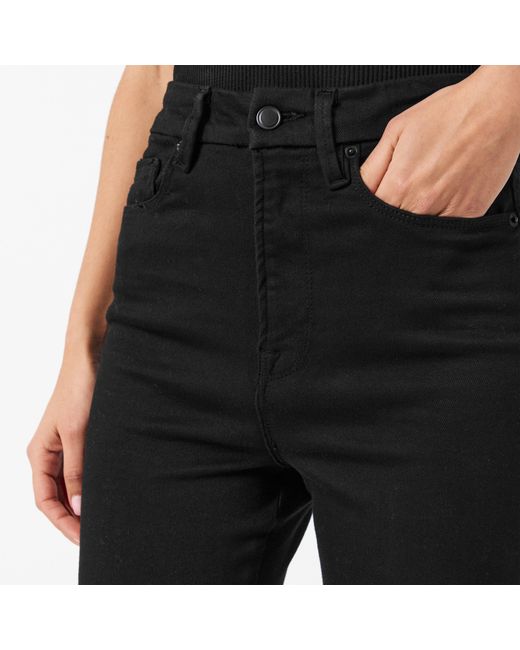 GOOD AMERICAN Black Nvr Fades Straight Leg Jeans