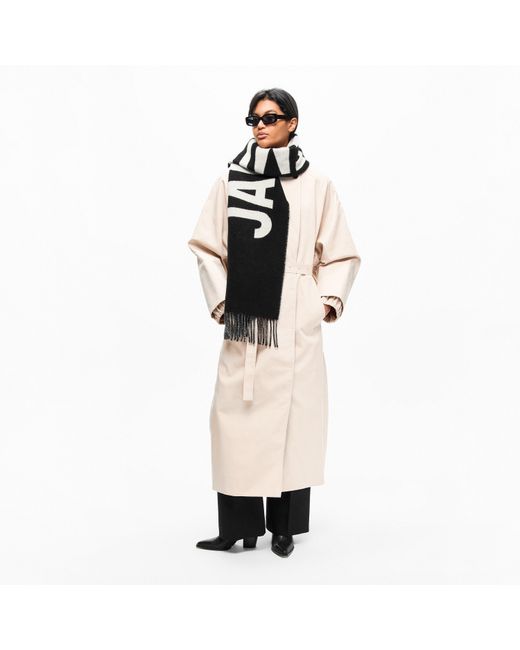 Jacquemus Black Jacquard Wool L'Écharpe Scarf