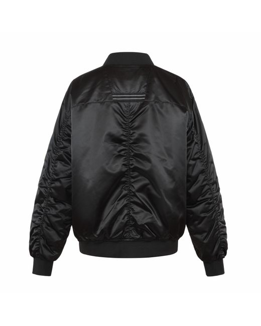 ARCTIC ARMY Black Midweight Arctic Long Sleeve Stand Collar Reflective Bomber Jacket