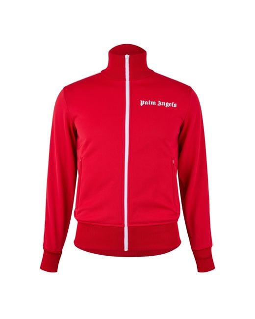 Palm Angels Red Classic Track Jacket for men