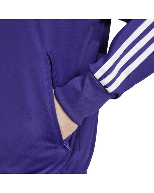 Adidas Originals Purple Firebird Tracksuit Top for men