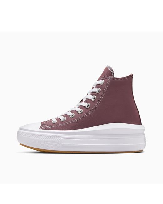 Converse Purple Chuck Taylor All Star Mov Canvas High-Top Trainers