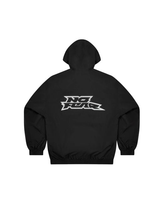 No Fear Black Oversized Ski Jacket for men