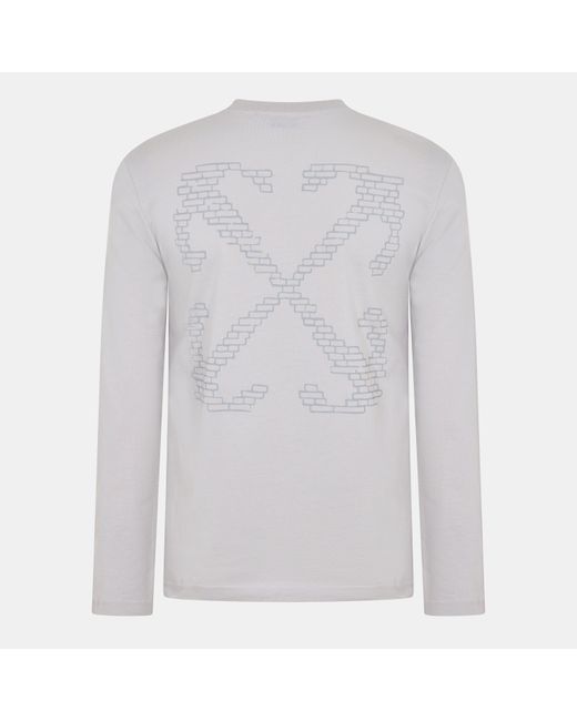 Off-White c/o Virgil Abloh White Brick Skate T Long Sleeve T-Shirt for men