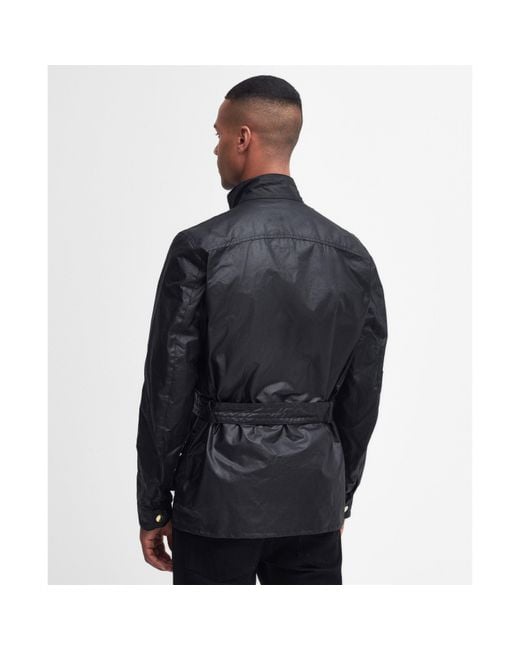 Barbour Blue Union Jack Waxed Jacket for men