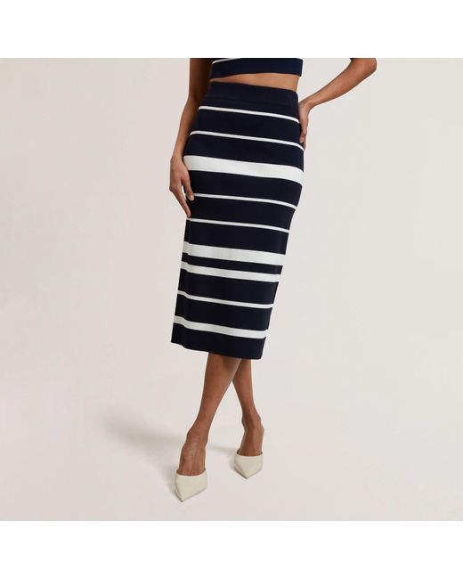 Ted Baker Blue Ted Knit Co-Ord Skirt