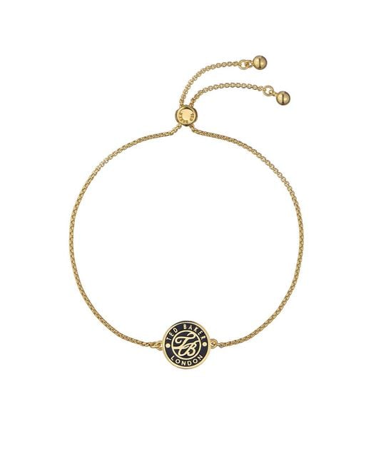 Ted Baker Metallic Monelle Monogram Button Adjustable Bracelet