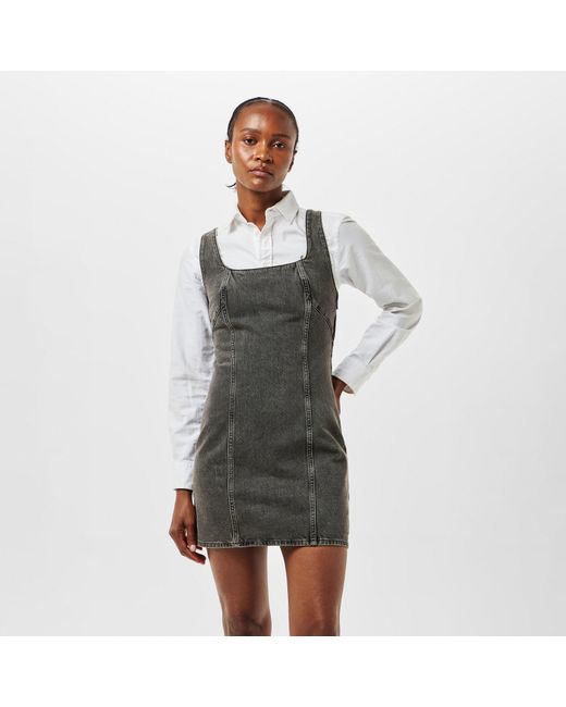 Calvin Klein Gray Denim Mini Dress