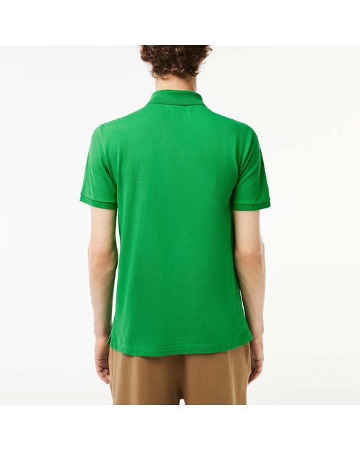 Lacoste Green Slim-Fit L.12.12 Pique Polo Shirt for men
