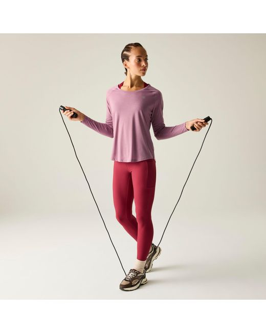 Dare 2b Purple Nimble Long Sleeve Quick-Drying T-Shirt
