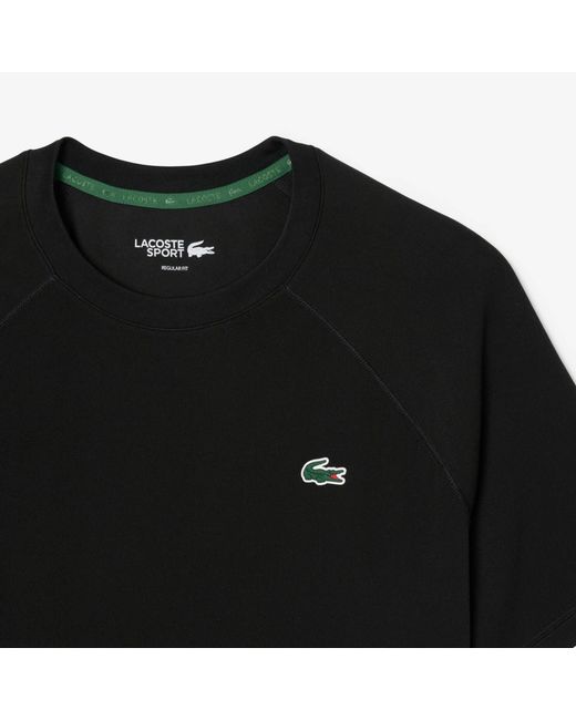 Lacoste Black Short Sleeve Performance T-Shirt for men