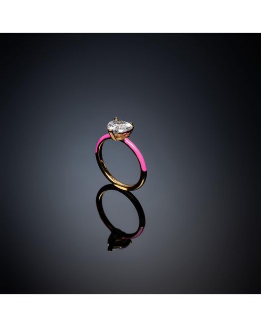 Chiara Ferragni Blue Love-Tone Eye Logo Band Ring