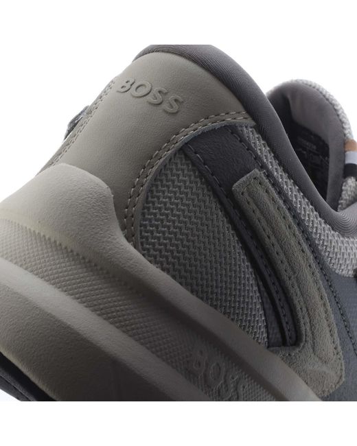 Boss Gray Owen Runn Sdme 10254496 01 Low-Top Trainers for men