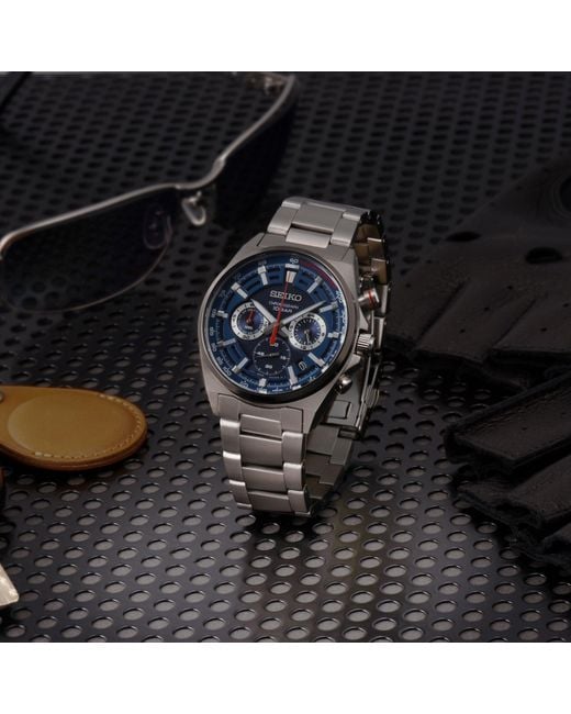 Seiko Metallic Chronograph Quartz Analogue Watch for men