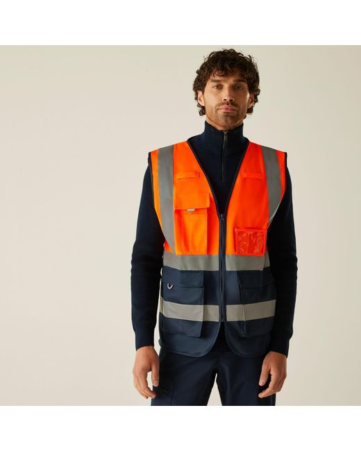 Regatta Red Pro Hi-Vis Executive Vest for men