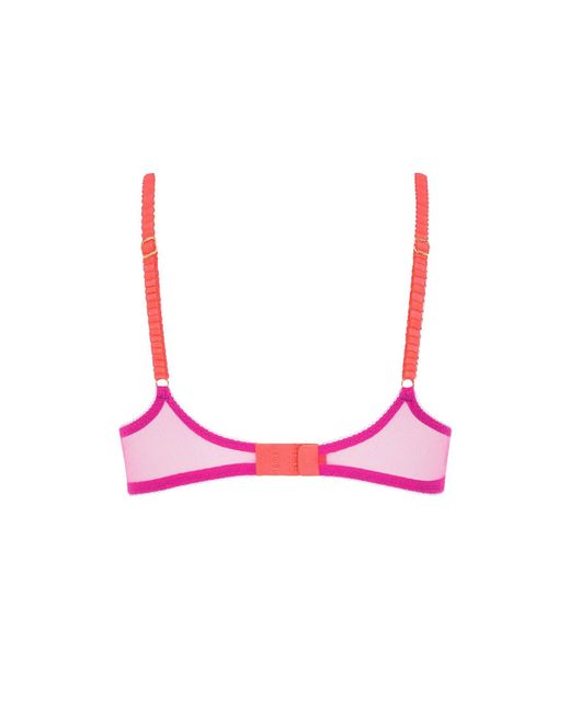 Agent Provocateur Pink Ottiliee Plunge Underwired Bra