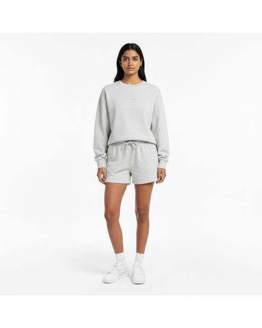 New Balance Gray Nb Fterry Sho Ahh Larg Jogger Short