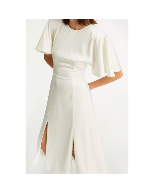 ROTATE BIRGER CHRISTENSEN White Dress With Slits