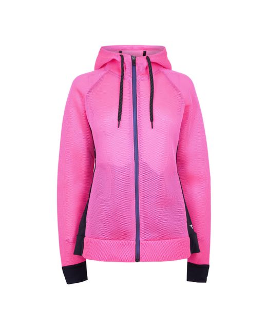 Diadora Pink L. Sweat Fluo Performance Training Jacket