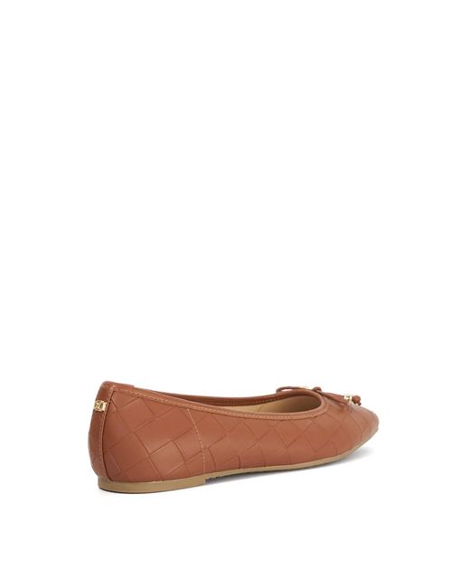 Dune Brown Hampers Ballet Pumps