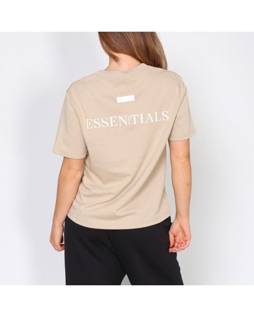 Blank Essentials Natural Blank E Core Puff Print T-Shirt Ladies