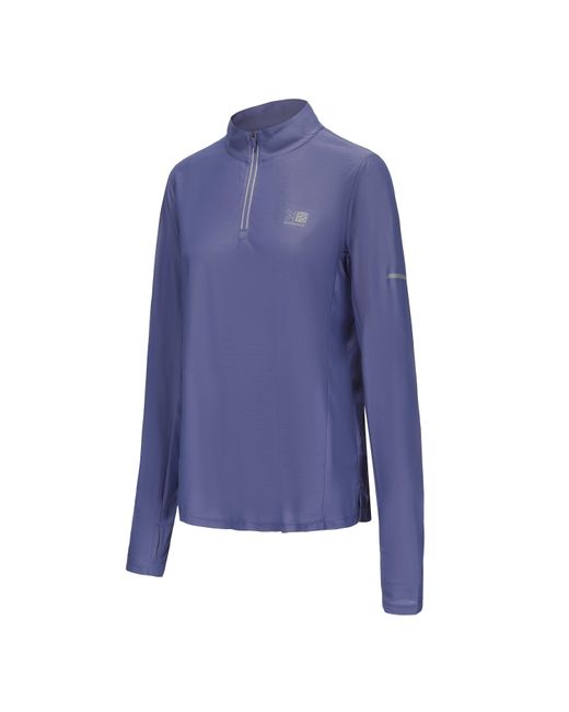 Karrimor Blue Longsleeve 1/4 Zip Top Ladies