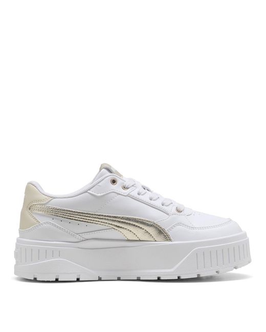 PUMA White Karmen Ii Low-Top Trainers